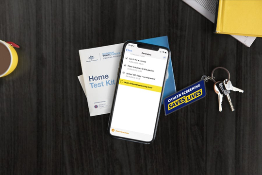 Bowel cancer screening image