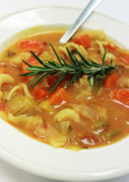 Minestrone soup image