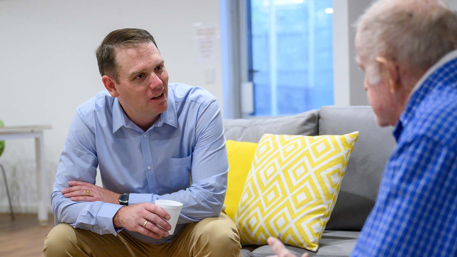 Kurt Rose using Cancer Council's accommodation services